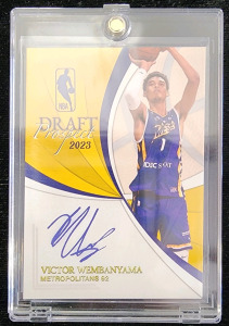 Victor Wembanyama 2023 Draft Prospect Autographed Card- Authentication Unavailable