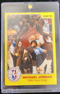 Michael Jordan 1986 Star Court King- Authentication Unavailable