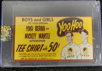 Mickey Mantle And Yogi Berra Yoo-Hoo Collectible Card- Authentication Unavailable - 2