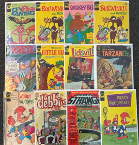 Assorted Classic Comics Including DC, Popeye, Woody Woodpecker, Bullwinkle & Rocky & More