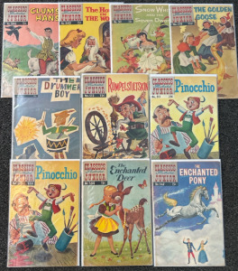 Classics Illustrated Junior Featuring Pinocchio, The Golden Goose, Snow White & More