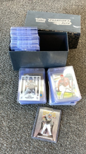 Box of Rookie Baseball Cards