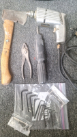 T12/70D15 Spare Tire, Hand Axe, Power Drill & Other Tools..BBFN - 2