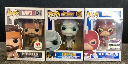 Marvel Hercules And Red Guardian And Avengers Ebony Maw Pop Bobble Heads