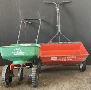 Turf Builder Brodcast Spreader And 21&rdquo; Lawn Spreader