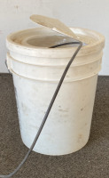 Bucket with spool of garden pipe - 3