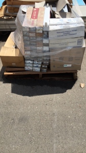 A Pallet of Light Fixtures