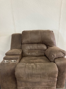 Brown Cloth Recliner