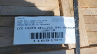 1) 1x2 Mixed Species S4S Premium 266/10 Bunk Of Lumber - 2