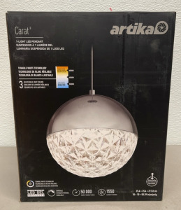 Artika Carat 1-Light LED Pendant Light Fixture