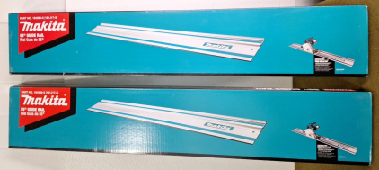 (2) Makita 55" Guide Rails. (Saw Not Included.