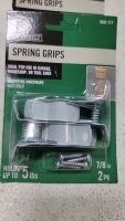 Assortment of nuts, bolts, washers in so sizes in length and width. (10)Rolls of foam adhesive, several steel strapping seals, several aluminum Z clips, electrical straps and screw connectors. Pressure nozzle, (3) spring grips (1) metal hanger strap, seve - 6