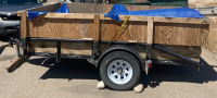 (1) Single Axle 15&rsquo; Trailer With Sides