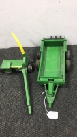 (2) 1950s John Deere Toy Trailers