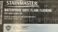 (2) Boxes of Stainmaster Waterproof Vinyl Flooring - Blonde Oak - 2