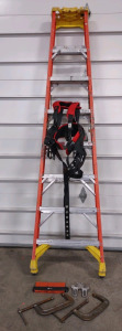 8ft. Ladder w/ Nail/Tool Belt & More