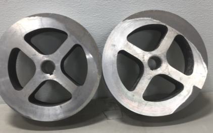 (2) Aluminum Round wheel