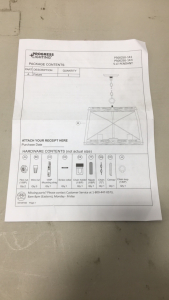 (1) Pendant Progress Lighting Bradlerry Collection