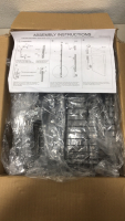 (1) TOOLF Over The Door Pantry,bathroom & closet storage shelve (1) Folding toilet - 2