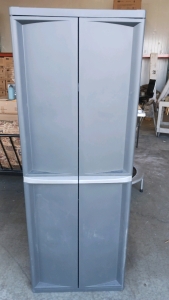 Standing Sterilite Plastic Cabinet 69x25x18