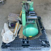 (1) Speedaire Compressor Model :5f212 (1) Post Driver (1) Shovel & More - 2