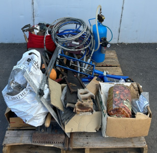 Pallet Of Tools, Toolbox, ToolBucket, Jackstands And More