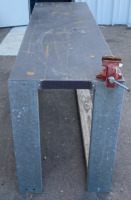 Galvanized Steel Work Bench With Columbian 1035 Vise - 4