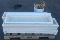 (6) Planter Boxes 11&rdquo;x43&rdquo; (1) Bucket Of Assorted Wood Cuts - 3