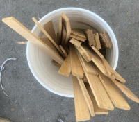 (6) Planter Boxes 11&rdquo;x43&rdquo; (1) Bucket Of Assorted Wood Cuts - 5