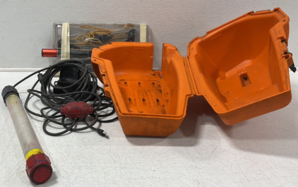 Knife Sharpener(Works), Shop Light, Set Of Handsaws, & Stihl Chainsaw Case
