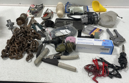 7.5&rdquo; Bug Zapper Replacement Bulb, Allen Wrenches, Chain, (2) Shakespeare Fishing Reels, Clothing Steamer, Plus More!