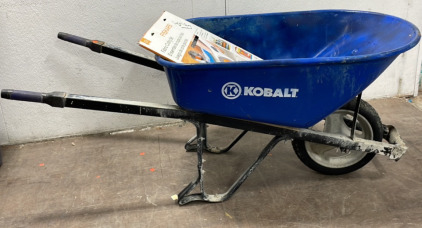 Heavy Duty Kobalt Wheelbarrow W/ Fabric Cutting Set