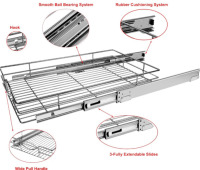 Panda Home Plastic Interlocking Deck Tiles & Metal 14&rdquo;X21&rdquo; Roll Out Double Drawer - 3