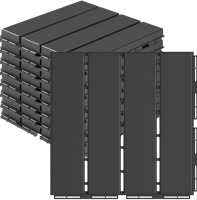 Panda Home Plastic Interlocking Deck Tiles & Metal 14&rdquo;X21&rdquo; Roll Out Double Drawer - 4