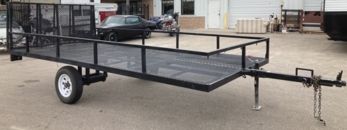 Utility Trailer With Rear Ramp