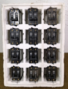 (12) Airpax, Locomotive, Double Switch, 5-Amp Circut Breakers