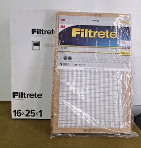 (1) Box Of (6) 3M Basic, Pleated, Filtrete, 3-Packs, 16" x 25" x 1"