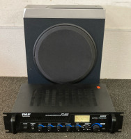 SONY Speaker with PYLE Amplifier