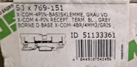 (1000+) WAGO - 769-151 / 4-Pin Carrier Terminal Blocks & (375+) WAGO - 769-302 / End & Intermediate Plates - 4