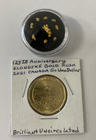 (9) Alaska/Klondike Gold Nuggets & Gold Rush Coin