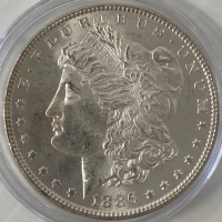 1886 Uncirculated Morgan Silver Dollar