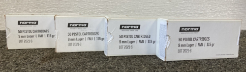 (200)Rds Norma 9mm Luger Ammo