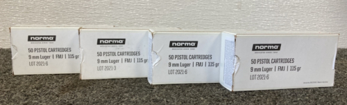 (200)Rds Norma 9mm Luger Ammo