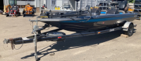 1995 CHAMPION 202 DC BOAT AND TRAILER