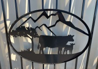 14' IDAHO RANCH & FARM GATES - IRON CUSTOM DRIVEWAY GATES - 4