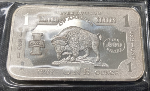 1 Troy Ounce .999 Fine Silver Buffalo Bullion