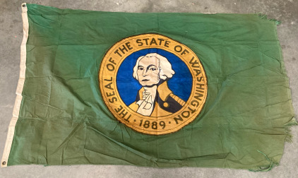 State Of Washington 1889 Print Flag
