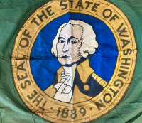 State Of Washington 1889 Print Flag - 3