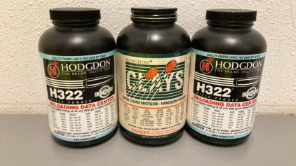 (3) Unopened Hodgdon Black Powder Bottles!