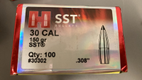 PPU .308 Winchester 50 Unprimed Brass, Unopened Hornady SST Bullets, & Lots of 30Cal Bullets - 6